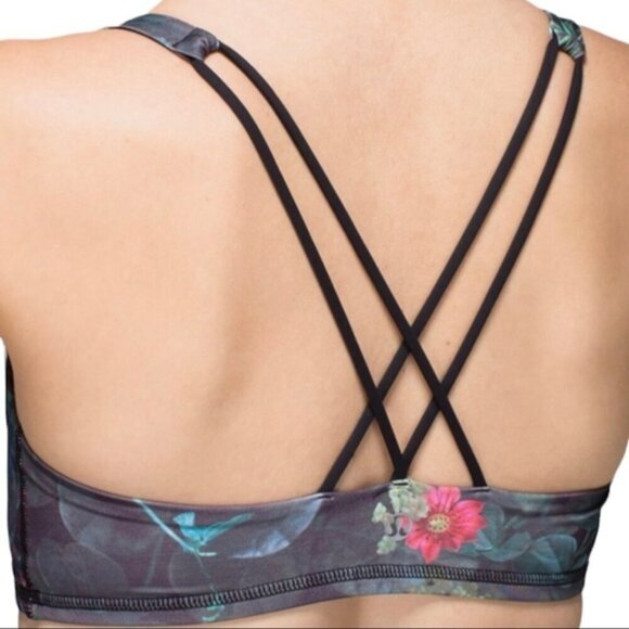 Lululemon Free To Be BraCurious Jungle Multi / Black size 4 - Picture 3 of 8